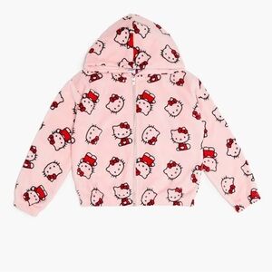 Forever 21 GIRLS HELLO KITTY ZIP-UP HOODIE